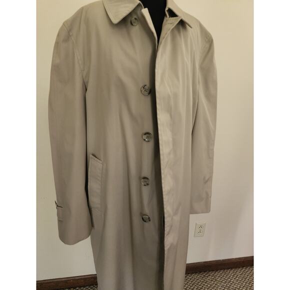 London Fog Vintage Zip-Out Lining Trench Coat 42 Regular - Picture 3 of 9